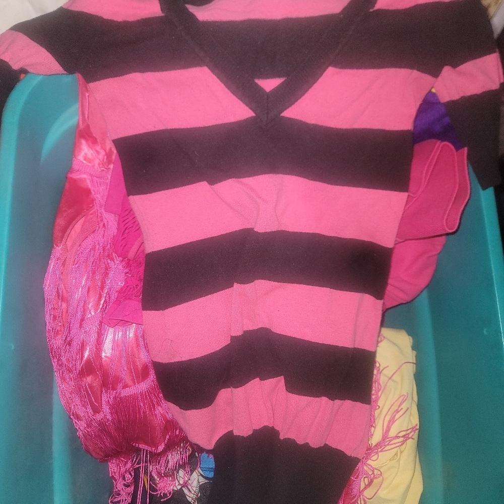 Wet Seal Black and Pink Bodycon Mini Dress